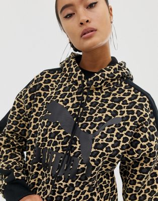 puma leopard print hoodie