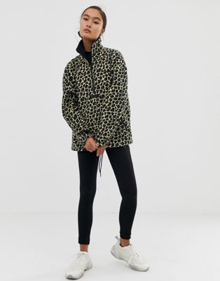 puma oversized cheetah print hoodie