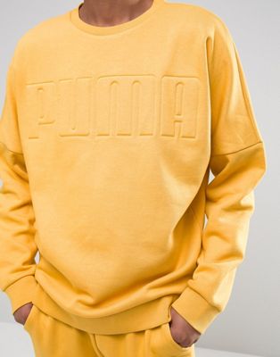 puma yellow sweatshirt - 62% OFF 
