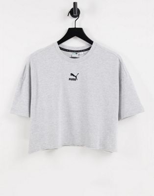 Puma oversized crop t-shirt in grey