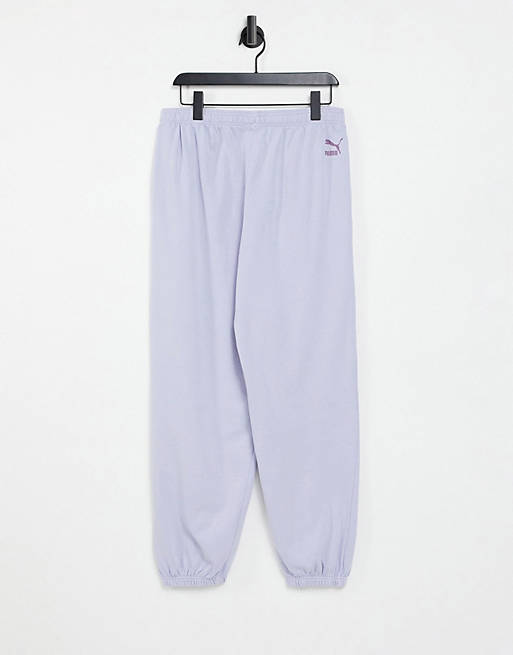 Women Puma oversized jogger in washed powder lilac exclusive to  