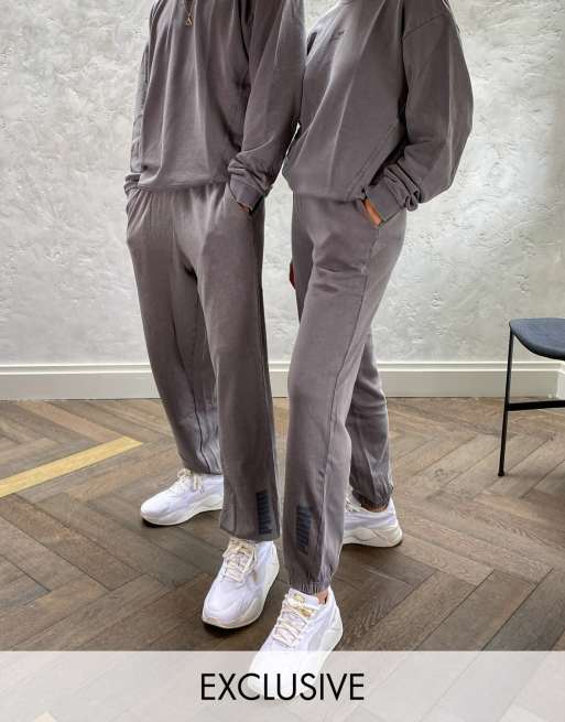 Puma - Oversized joggingbukser i forvasket sort - Kun hos ASOS