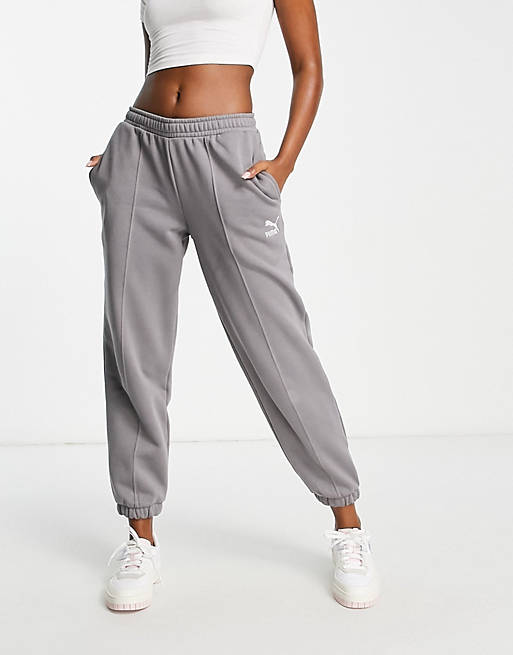 Puma oversized pleated sweatpants in storm gray - exclusive to ASOS | ASOS