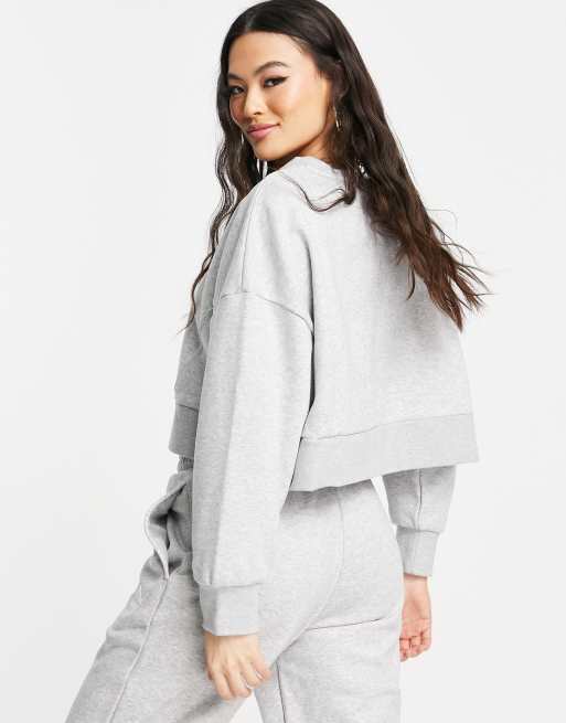 Puma - Oversized recht sweatshirt in grijs, exclusief bij ASOS, 2 van 4