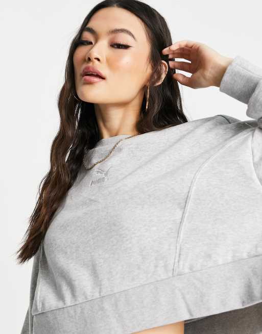 Puma - Oversized recht sweatshirt in grijs, exclusief bij ASOS, 3 van 4