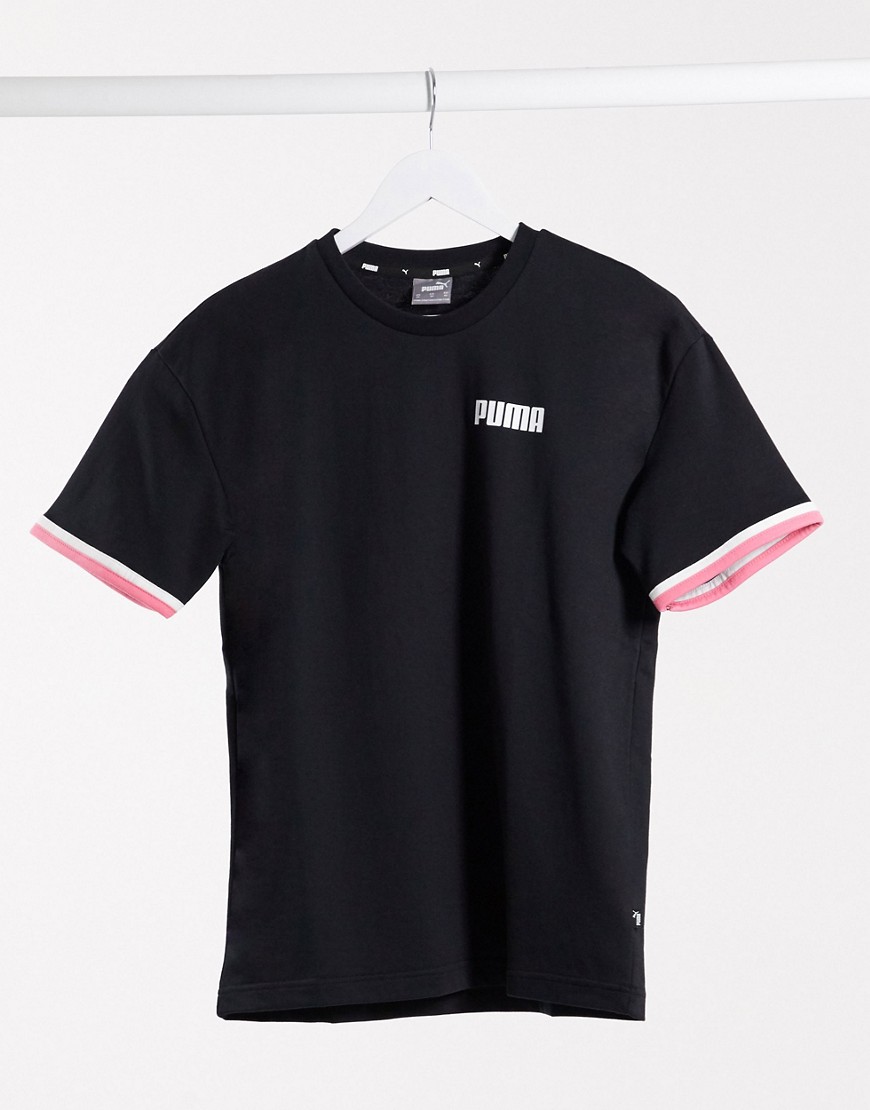 Puma - Oversized T-shirt in zwart