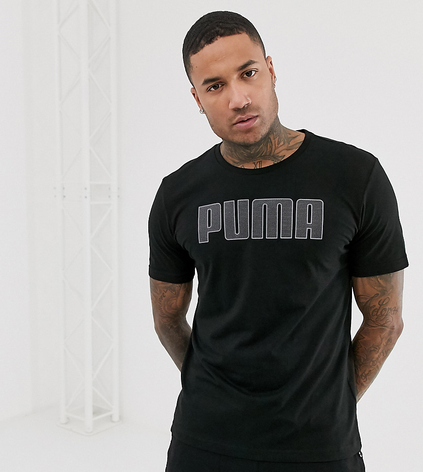 Puma - P48 - Sportshirt met logo-Zwart