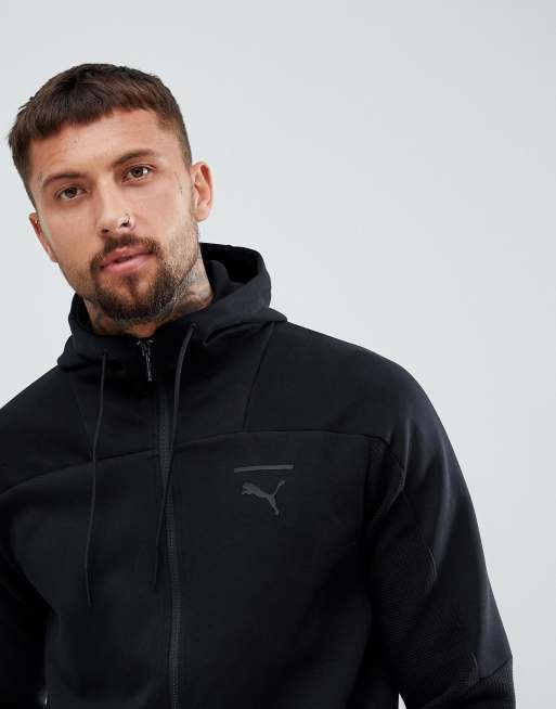 Puma Pace Full Zip Hoodie In Black 57638901