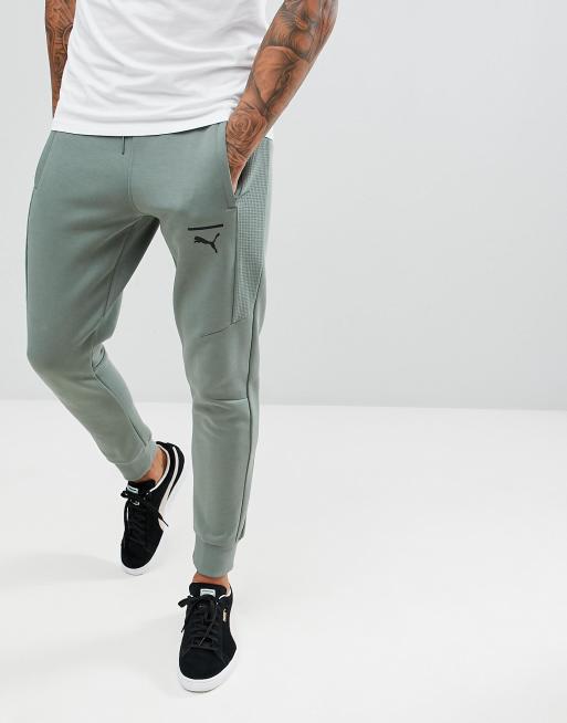 green puma tracksuit bottoms