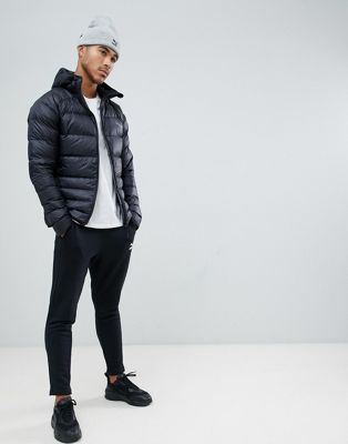 Puma packable hooded jacket in black 