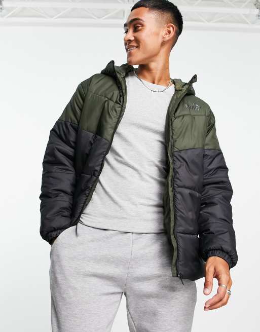 Gray on sale puma jacket