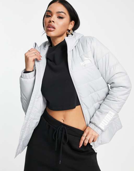 Puma padded jacket in grey | ASOS