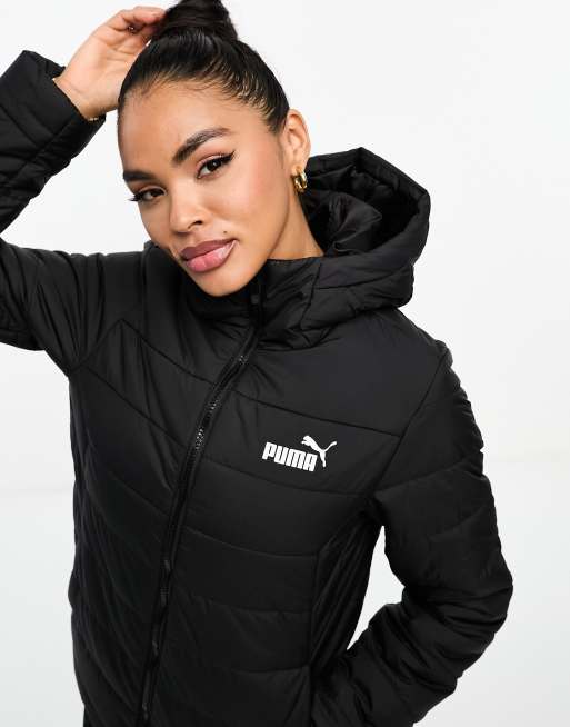 Puma puffer on sale hooded jacket