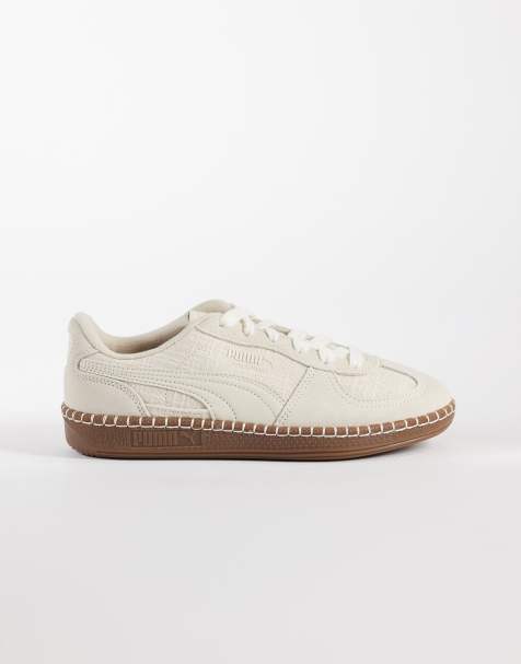 PUMA - Palermo - Baskets à détails en paille - Beige - view 1