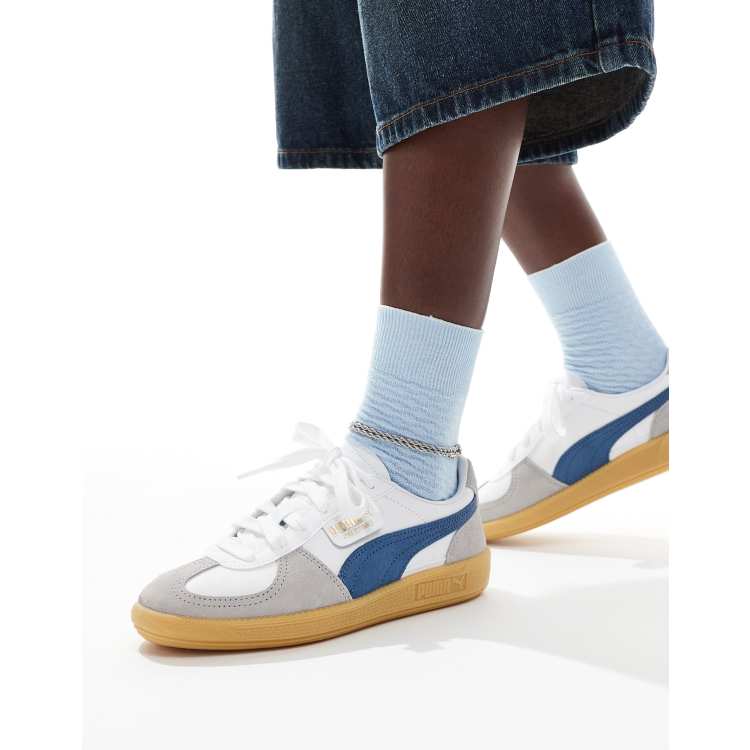 Puma blanche et bleu sales