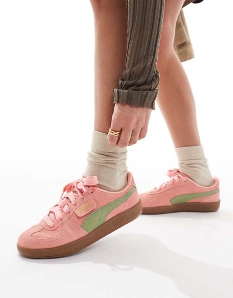 PUMA - Palermo - Baskets - Rose et vert - view 1