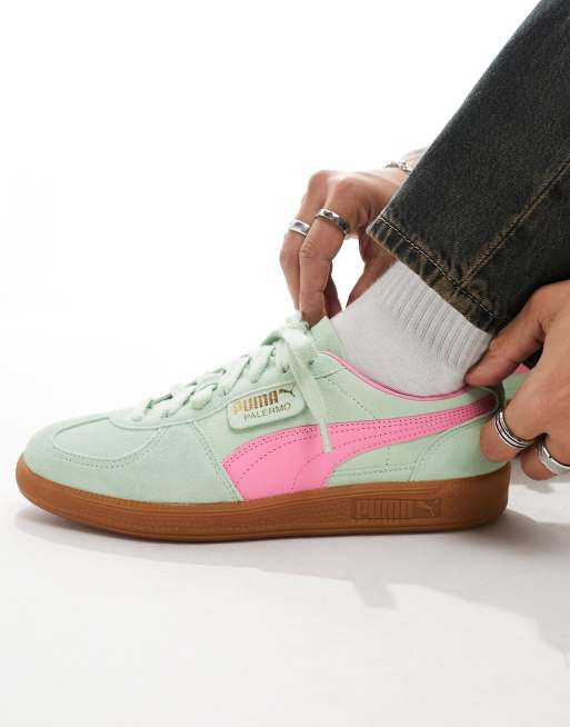 Puma blanche rose clearance verte