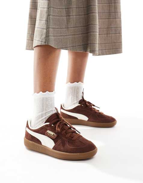 PUMA – Palermo – Brązowe buty sportowe - view 1