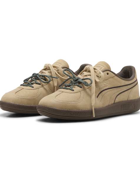 Puma Palermo dress-up sneakers women in cashew brown-gum - view 1