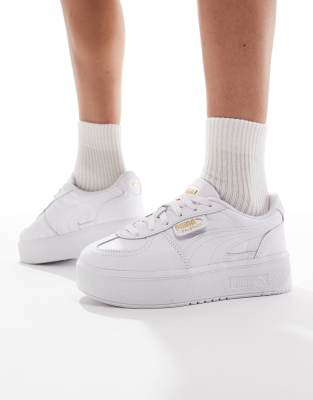 PUMA - Palermo Elevata - Baskets en cuir - Blanc