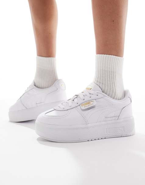 PUMA – Palermo Elevata – Białe skórzane buty sportowe - view 1