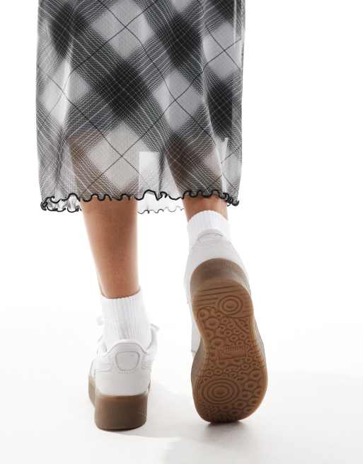 PUMA Palermo Elevata platform sneakers in gray | ASOS