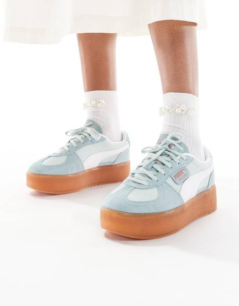 Puma Palermo Eleveta trainers in light blue - view 1