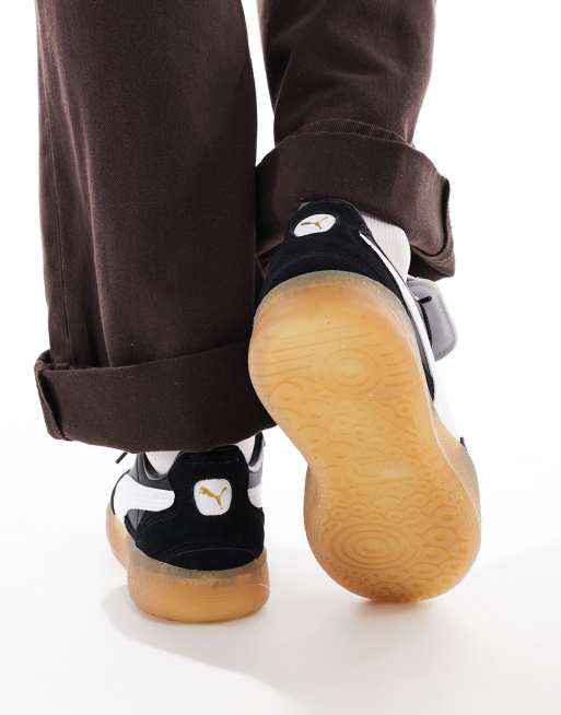 PUMA Palermo LaModa sneakers with tongue in black ASOS