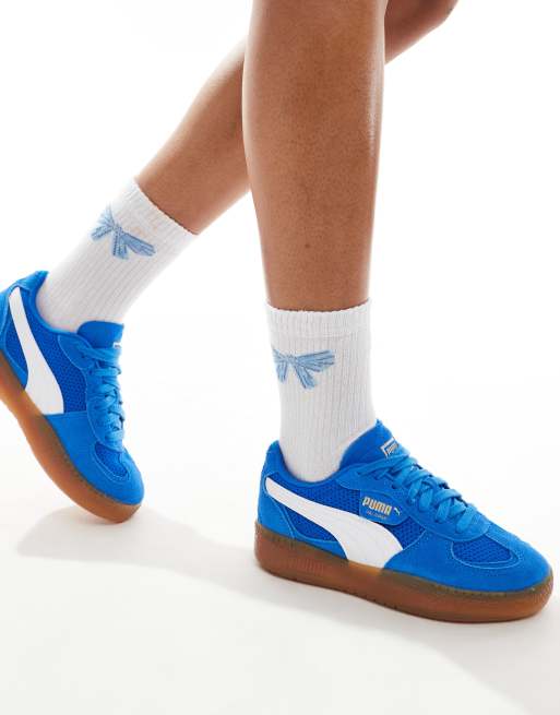 PUMA Palermo LaModa Vintage sneakers in blue ASOS