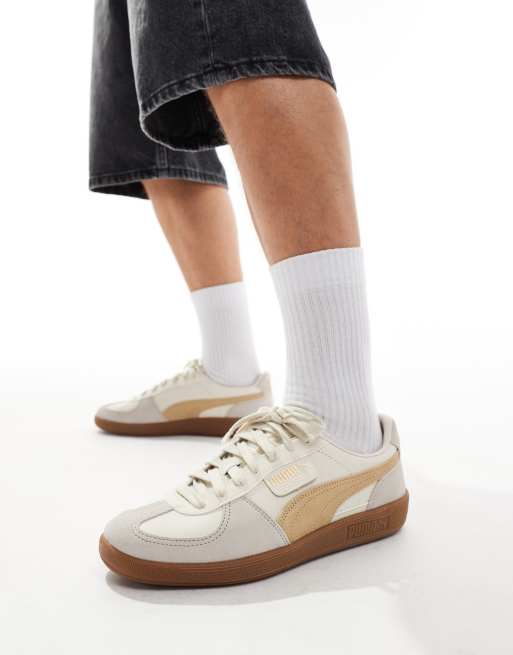 PUMA Palermo leather sneakers in neutral