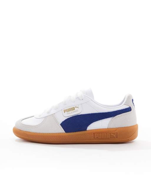 Puma blue leather on sale sneakers