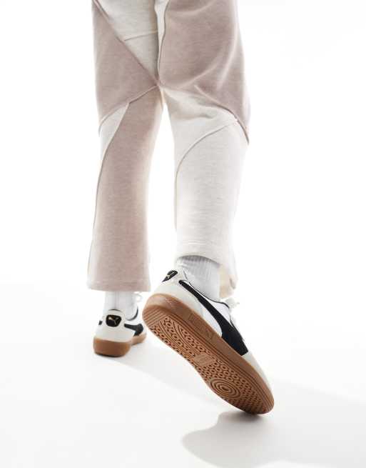 Puma Palermo leather trainers in white, 5 of 5