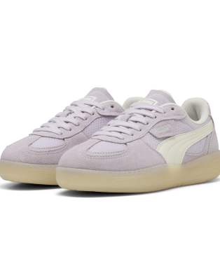  Palermo moda vintage sneakers in lilac frost-warm white