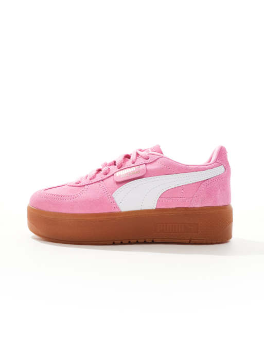 PUMA Palermo Platform sneakers in pink gum