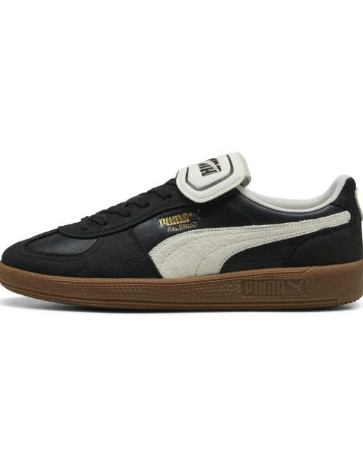 PUMA Palermo Premium sneakers in black , 2 of 4