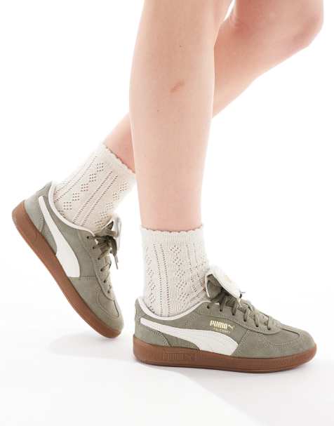 Puma Palermo Premium trainers in green - view 1