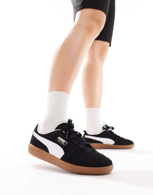 Puma sneakers black white best sale