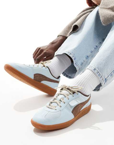 PUMA Palermo sneakers in blue and brown - view 1