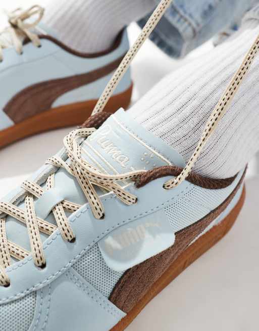 PUMA Palermo sneakers in blue and brown | ASOS