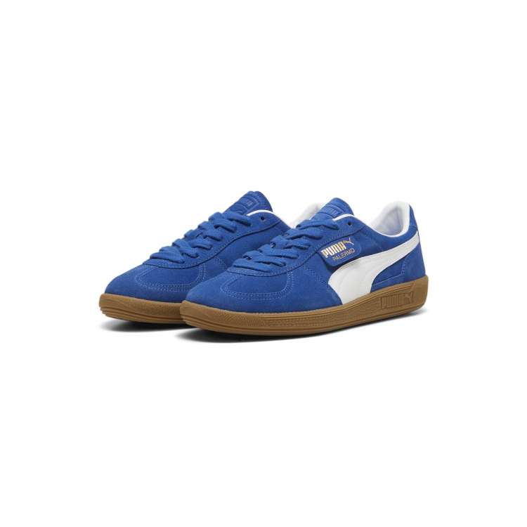 Puma blue white shoes online