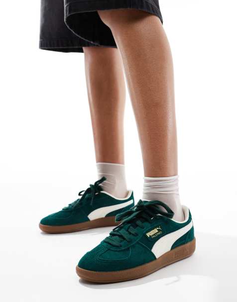 PUMA Palermo sneakers in forest green - view 1