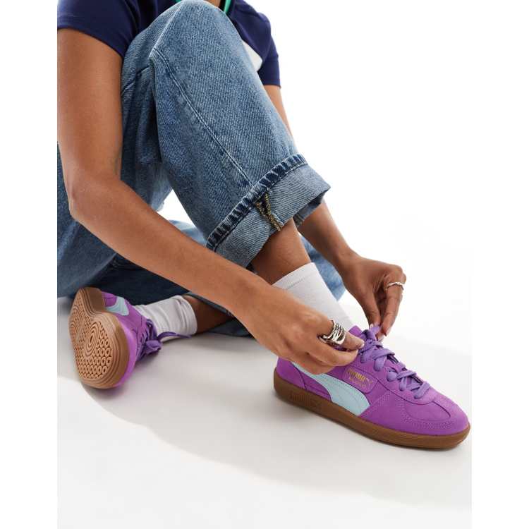 Puma slip on sneakers purple hotsell