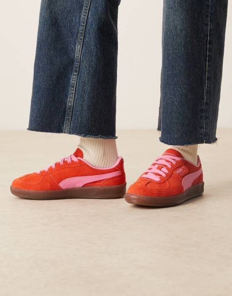 Puma Palermo sneakers in red and pink - view 1