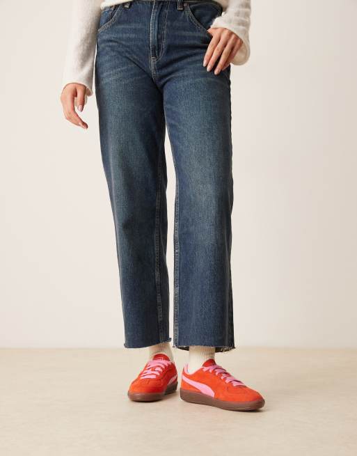 Puma Palermo sneakers in red and pink, 4 of 5
