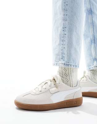 Shop Puma Palermo Sneakers In Stone-neutral