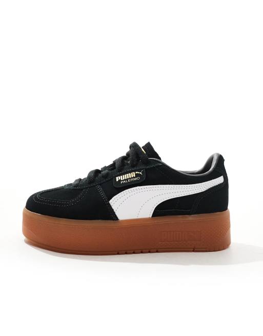 PUMA Palermo Sneakers met plateauzool in zwart ASOS