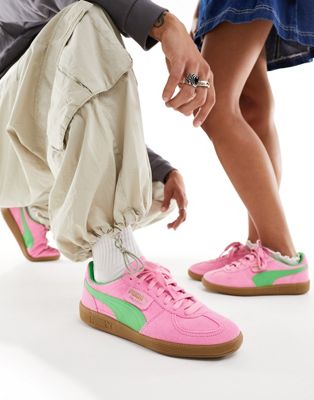 Puma Palermo Special trainers in pink and green - ASOS Price Checker