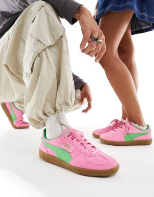 Puma Palermo Special trainers in pink and green - ASOS Price Checker