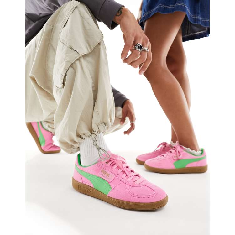 Pink and 2025 green pumas