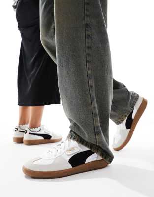 Puma Palermo Leather Sneakers Women In Gray